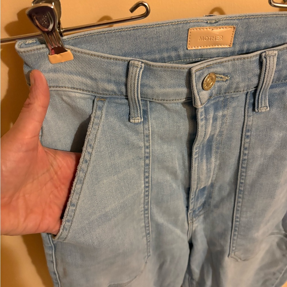 Mother The Wrapper Patch Springy Ankle Jeans In C… - image 6